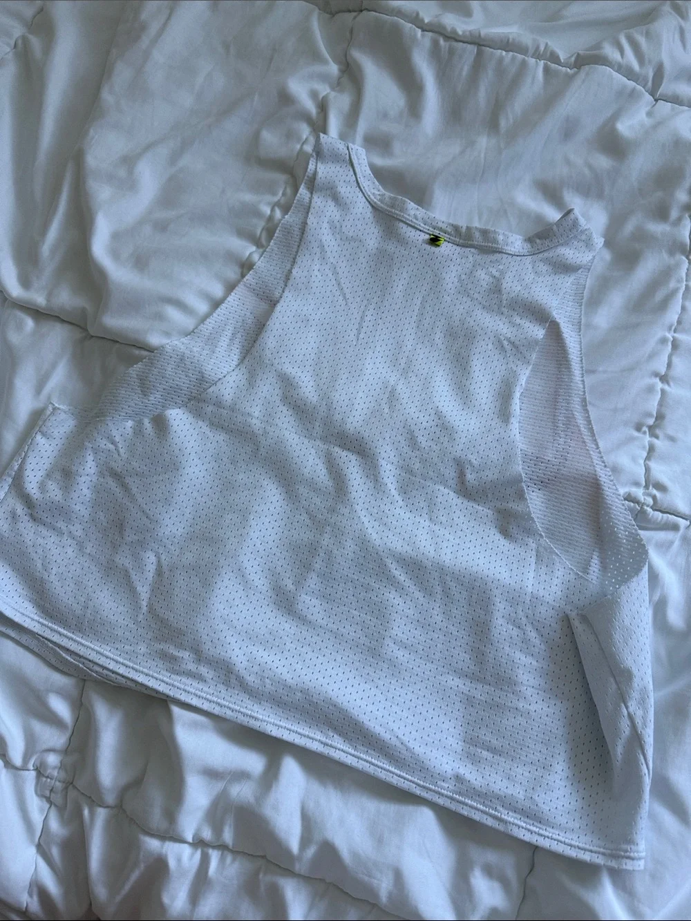 Nike White Mesh Tank
